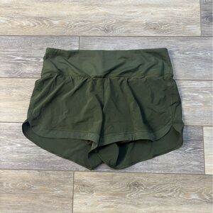 Thinx Training Shorts Sz 1X Army Green Period Super Absorbency Workout Gym Run